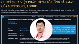 6 lỗ hổng bảo mật của Microsoft, Adobe do chuyên gia Việt phát hiện