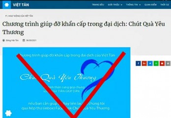 Việt Tân - 'Chút quà yêu thương' hay thủ đoạn lôi kéo, mua chuộc?