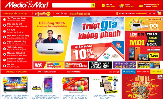 An e-commerce site in Vietnamese domain (Photo: Internet) 