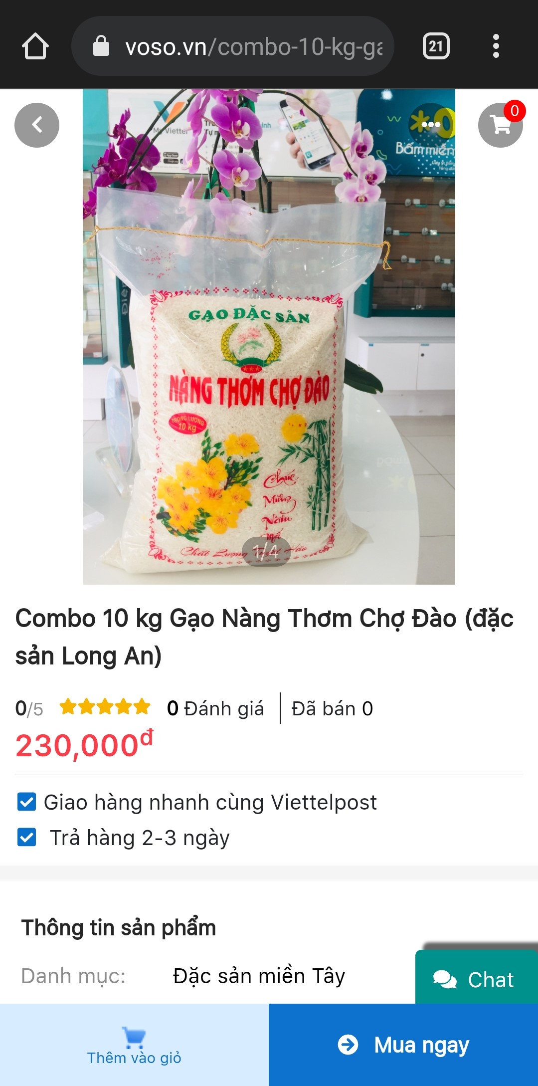 Long An agricultural products are sold on the Voso.vn e-commerce platform