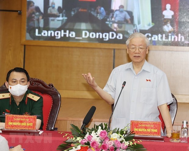 Party General Secretary Nguyen Phu Trong at the event (Photo: VNA)