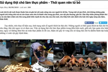 Bạn trẻ nói chuyện ăn thịt chó: tại sao phải cãi nhau?