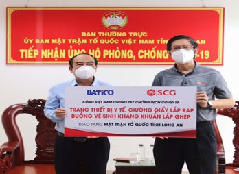 Tập đoàn SCG hỗ trợ Long An phòng chống Covid-19, hướng đến trạng thái bình thường mới