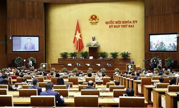 The second session of the 15th National Assembly opens in Hanoi on October 20 morning. (Photo: VNA)