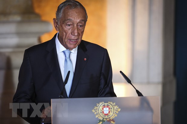 Tổng thống Bồ Đào Nha Marcelo Rebelo de Sousa phát biểu tại Lisbon ngày 26/10/2019. (Ảnh: AFP/TTXVN)