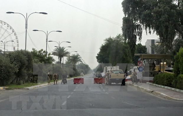 A military roadblock near the green zone in Baghdad, Iraq. (Photo: AFP)