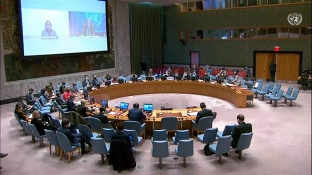 At the UNSC session. (Photo: VNA)