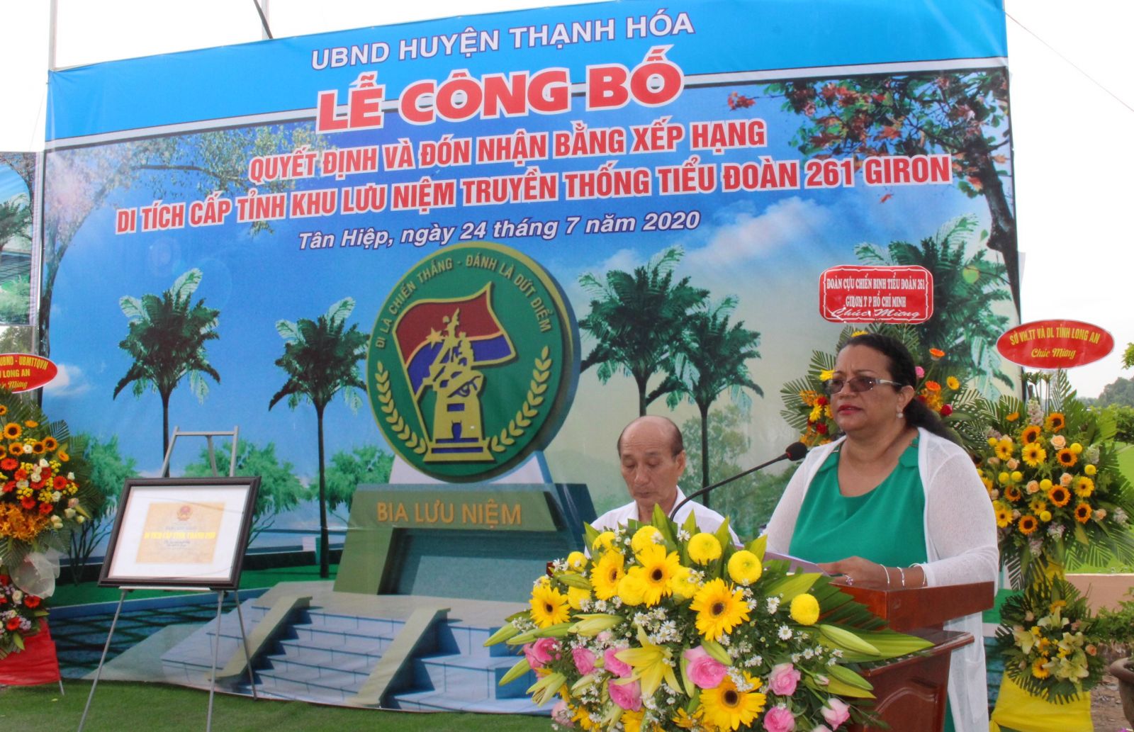 Cuban Consul General in Ho Chi Minh City – Indira Lopez Arguelles speaks at the ceremony (Photo: Ngoc Man)