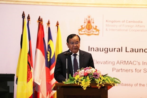 Cambodian Deputy Prime Minister, Minister of Foreign Affairs and International Cooperation Prak Sokhonn  (Photo: VNA)