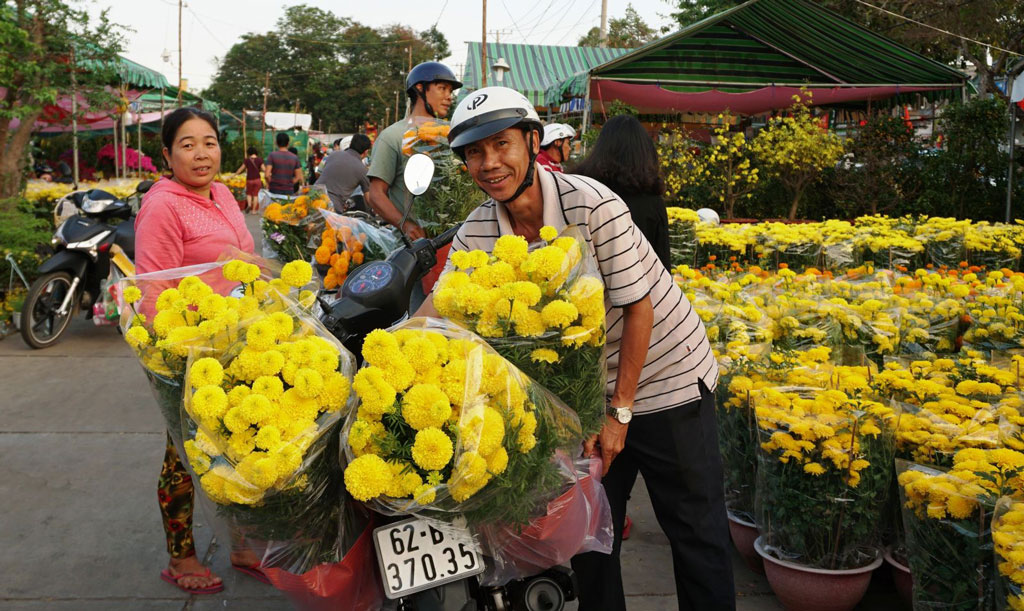 Tan An City Spring Flower Market for Lunar New Year 2022 will take place from January 17 to noon on January 31, 2022 (on the 15th to 29th day of the 12th lunar month. Illustrative photo)