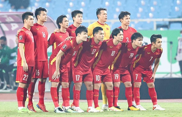 The national men's football team (Photo: VNA)