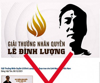 Trò hề 'giải thưởng nhân quyền Lê Đình Lượng'