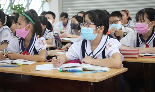 Students of a primary school in HCM City (Illustrative photo: thanhnien.vn)