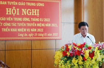 Hội nghị báo cáo viên Trung ương tháng 01/2022