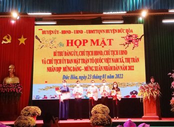 Đức Hòa: Họp mặt Mừng Đảng - Mừng Xuân Nhâm Dần năm 2022