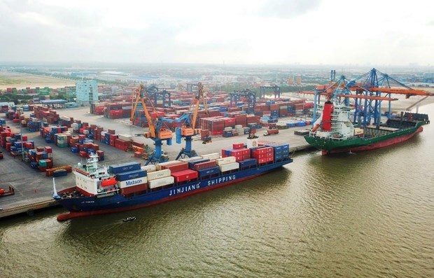 A view of Hai Phong Port in northern Vietnam (Photo: VNA) 