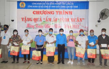 Tặng 500 phần quà tết cho công nhân, lao động có hoàn cảnh khó khăn tại Công ty TNHH Giầy ChingLuh Việt Nam