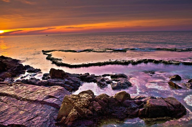 The wild beauty of Hang Rai tourist spot in the tourist complex of Nui Chua Biosphere Reserve (Photo: VNA)