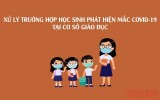 Các bước xử lý khi phát hiện học sinh mắc Covid-19 tại cơ sở giáo dục