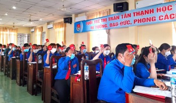 Tân Thạnh: Đại hội điểm Đoàn TNCS Hồ Chí Minh thị trấn Tân Thạnh, nhiệm kỳ 2022 - 2027