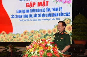 Quân khu 7 gặp mặt Tuyên giáo, thông tấn, báo chí năm 2022