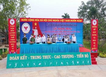 Đức Hòa khai mạc Đại hội Thể dục thể thao lần thứ IX