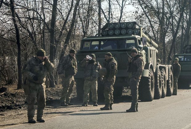 Binh sỹ Ukraine tại khu vực Kharkov (Nguồn: Reuters)