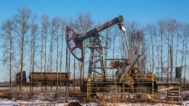 Một giếng dầu ở Dyurtyuli, Cộng hòa Bashkortostan, Liên bang Nga. (Ảnh: Getty Images/TTXVN)