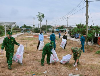 Hưng Điền A thực hiện tốt các nội dung Ngày hội Biên phòng toàn dân