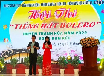 Sôi nổi Hội thi Tiếng hát Bolero huyện Thạnh Hóa năm 2022