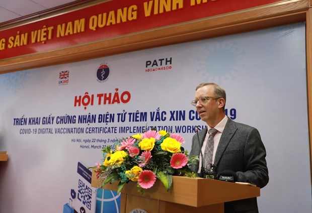 Đại sứ Vương quốc Anh tại Việt Nam Gareth Ward. (Ảnh: PV/Vietnam+)