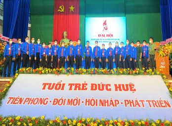 Đồng chí Huỳnh Văn Thắng tái đắc cử chức danh Bí thư Huyện Đoàn Đức Huệ, nhiệm kỳ 2022 - 2027