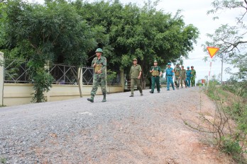 Vĩnh Hưng: Các lực lượng phối hợp giữ gìn an ninh, trật tự