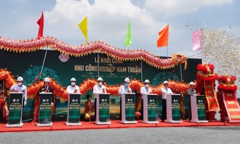 Nam Thuan Industrial Park begins being constructed