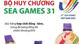 Chi tiết về bộ huy chương SEA Games 31