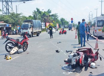 Gây tai nạn giao thông còn chống trả lực lượng chức năng