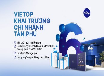 Thi thử IELTS miễn phí, đề thật, nhận quà FREE - Chỉ có tại ngày Vietop khai trương cơ sở thứ 6