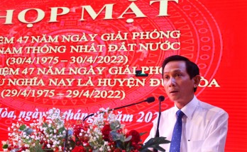 Đức Hòa họp mặt kỷ niệm 47 năm ngày giải phóng tỉnh lỵ Hậu Nghĩa (29/4/1975 - 29/4/2022)