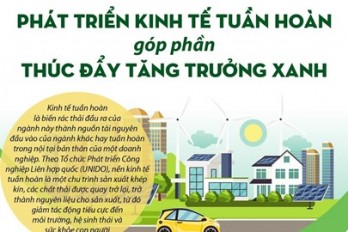 Phát triển kinh tế tuần hoàn, thúc đẩy tăng trưởng xanh