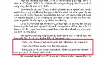 Sóc Trăng thu hồi thông báo cấm dân đi khỏi nơi cư trú nếu chưa tiêm mũi 4