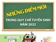 Những điểm mới trong quy chế tuyển sinh năm 2022