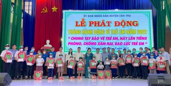 Tân Trụ: Nhiều hoạt động chăm lo, bảo vệ trẻ em