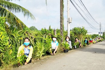 Những tuyến đường xanh, sạch, đẹp của phụ nữ Châu Thành