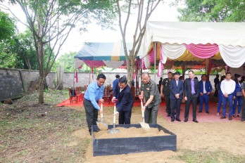 Khởi công xây dựng Nhà tưởng niệm hài cốt liệt sĩ quân tình nguyện Việt Nam tại Campuchia