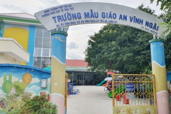 Trường Mẫu giáo An Vĩnh Ngãi được đầu tư cơ sở vật chất chuẩn bị cho năm học mới