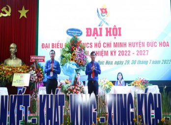 Anh Nguyễn Quốc Mẫn tái cử chức danh Bí thư Huyện đoàn Đức Hòa, nhiệm kỳ 2022 - 2027