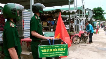 Đồn Biên phòng Cửa khẩu Mỹ Quý Tây chung tay phòng, chống dịch Covid-19 và ngăn chặn xuất, nhập cảnh trái phép