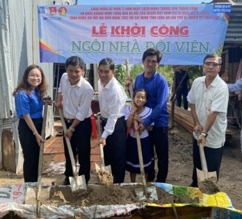 Tân Hưng khởi công xây dựng 'Nhà đội viên'