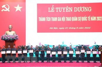 Tuyên dương các tập thể, cá nhân có thành tích xuất sắc tại Army Games