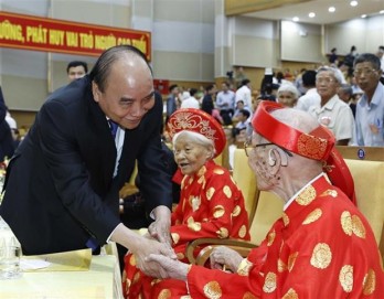 President attends ceremony for Action Month for Elderly